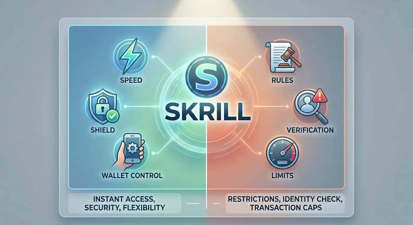 Gegenüberstellung von Vorteilen und Nachteilen bei Skrill-Bonusangeboten
