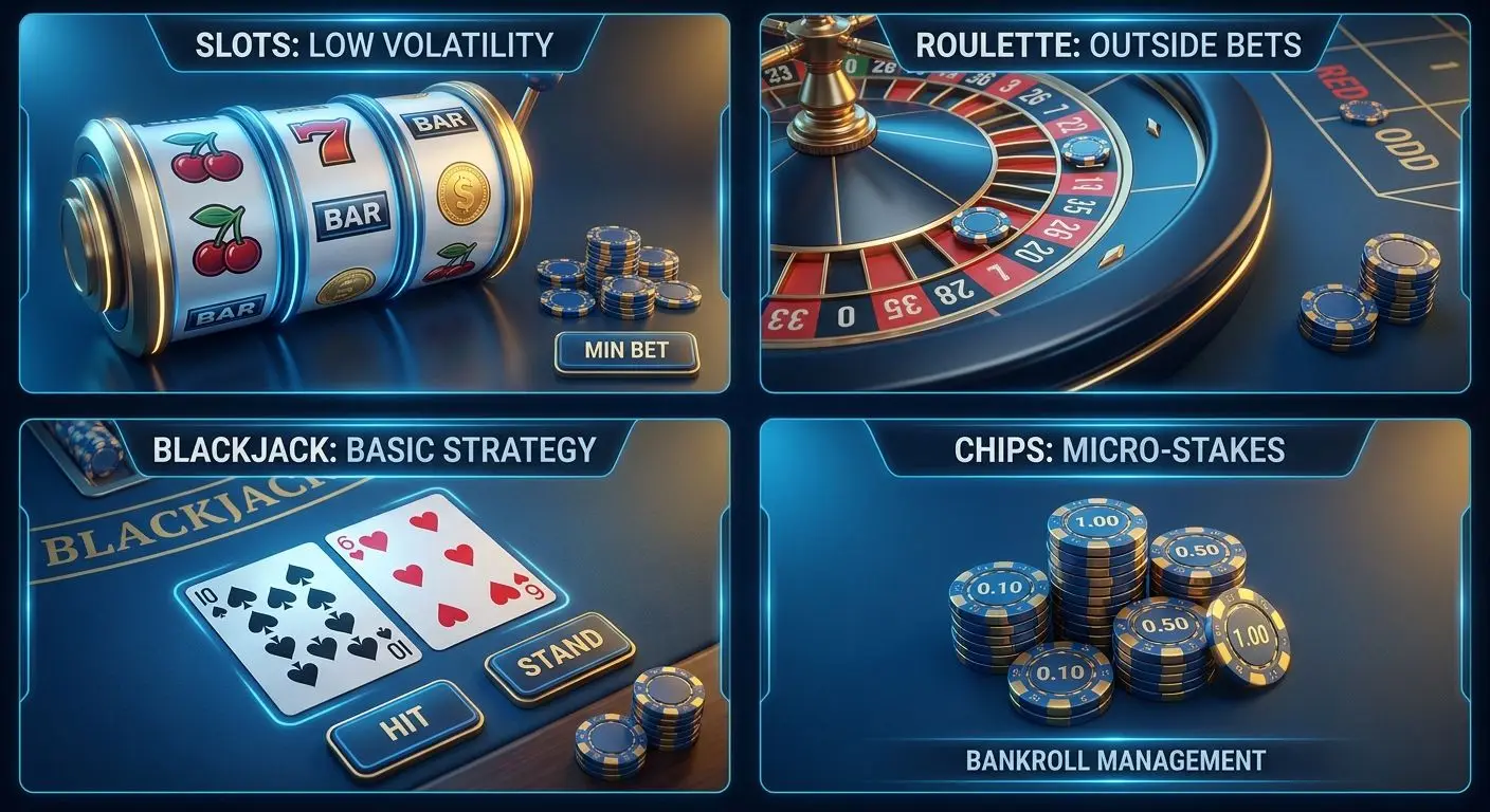 Vergleich von Spielarten für kleines Budget