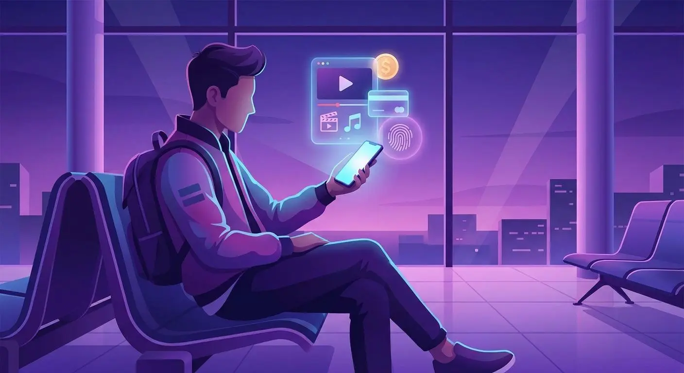 Mobiles Spielen mit E-Wallet auf dem Smartphone
